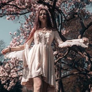 Killing Kisses Lace Maiden Dress Ivory - KILLSTAR